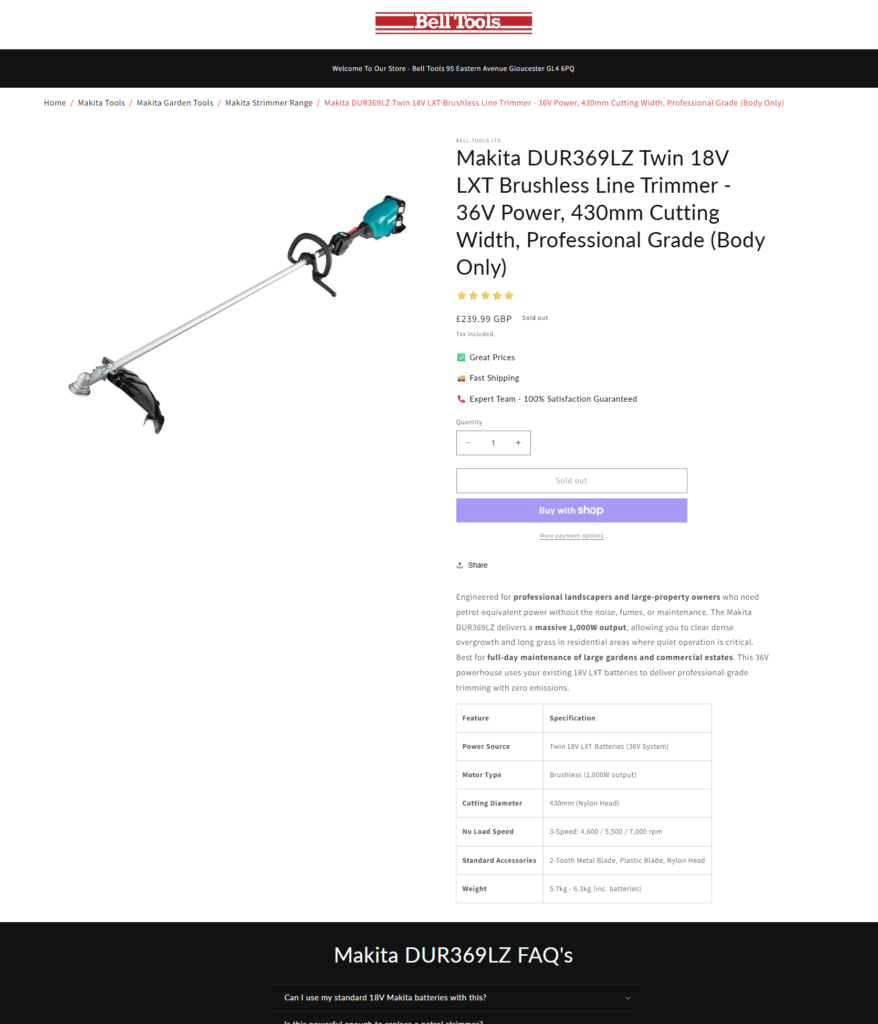 makita strimmer
